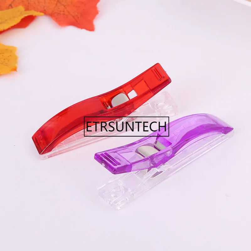 5000 unids/lote de Clips de pl&aacute;stico de PVC de gran tama&ntilde;o para Patchwork, costura, manualidades, Clip para acolchado de edred&oacute;n de 5,6x1,2x1,8 CM, venta al por mayor-4