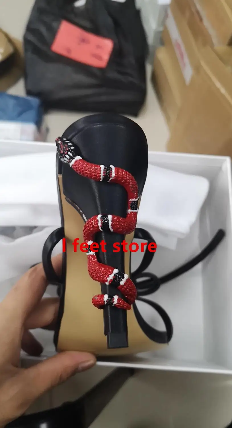 Лидер продаж пикантные сандалии гладиаторы модные на высоком каблуке с