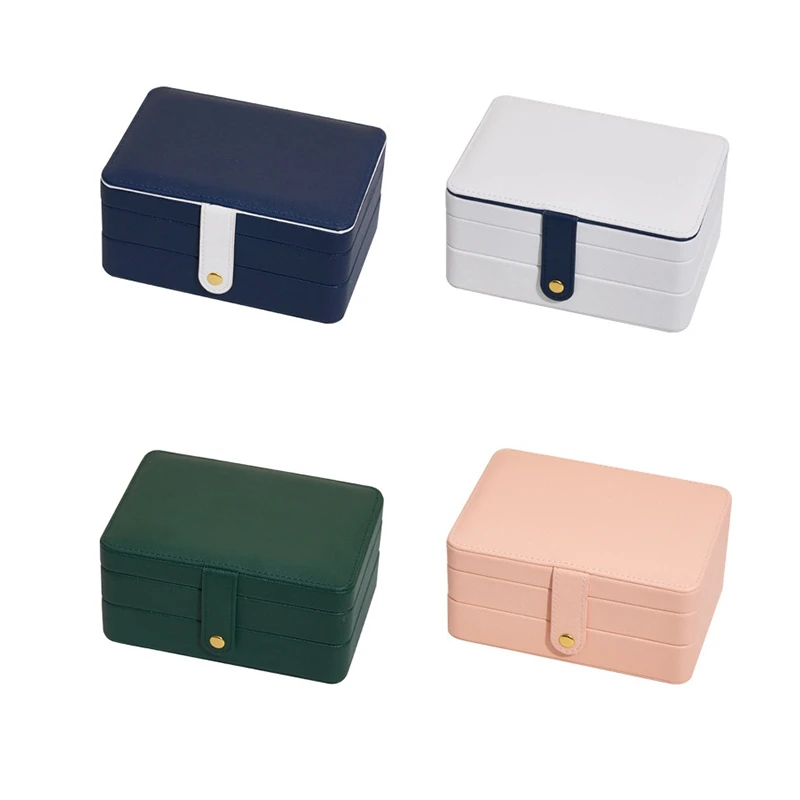 

Шкатулка для ювелирных украшений, упаковочная коробка для ювелирных изделий, портативный дорожный Чехол, подарок для девочек