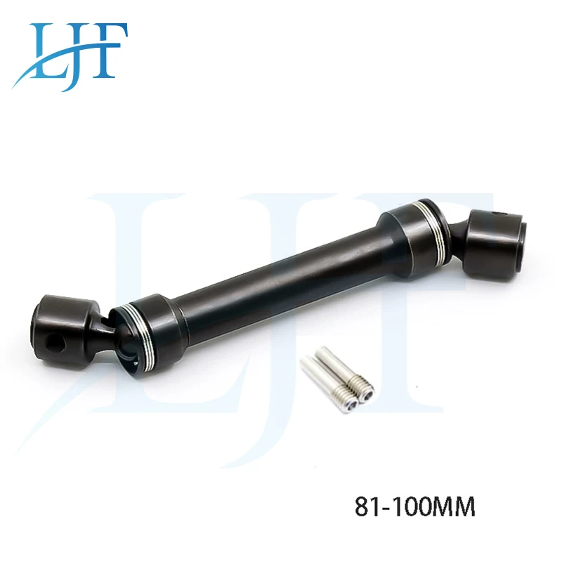 

LJF 1pcs Metal CVD Drive Shaft 81-170mm for 1/10 RC Crawler Axial SCX10 D90 T4 90046 47 RC Car Parts L244