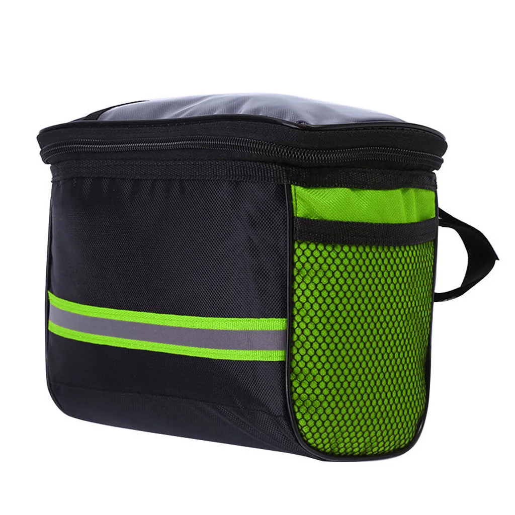 Mountain Bike Bag Handlebar Bicycle Front Basket Storage Outdoor Cycling Riding Pack MTB Accessories | Спорт и развлечения