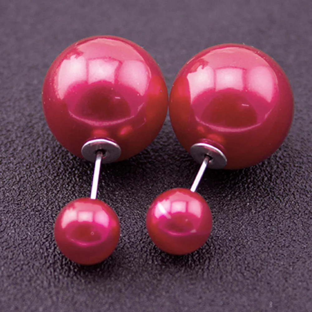 Новинка 2021 модные серьги горячая Распродажа двухсторонние блестящие жемчужные