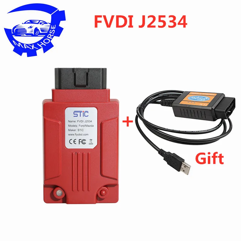 Новейший FVDI J2534 для vcm для mazda для Ford IDS Forscan диагностический инструмент лучше, чем ELS27 ELM327 VCM2