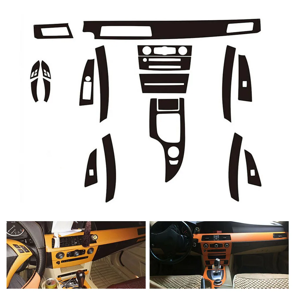 

Waterproof Car Stickers Center Console For BMW 5 Series E60 Molding Sticker Decals