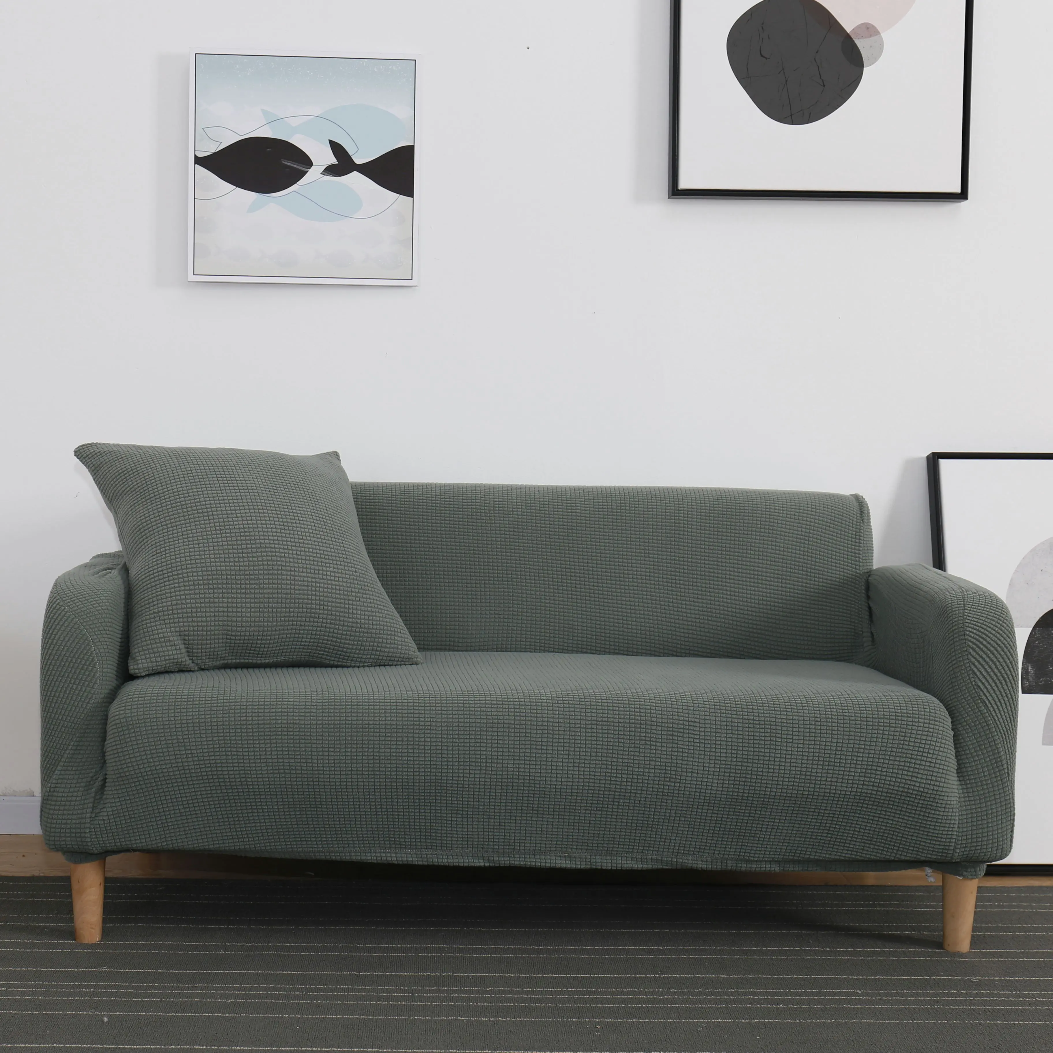 

Чехол для дивана, плотный жаккардовый чехол L-образной формы, с принтом, для гостиной