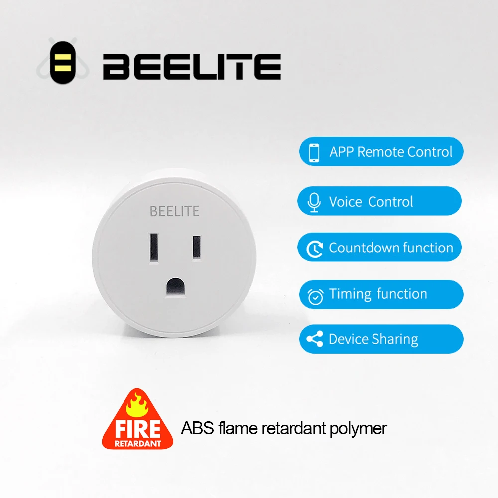 Умная розетка Beelite 10 а с таймером и Alexa Google Assistant | Электроника