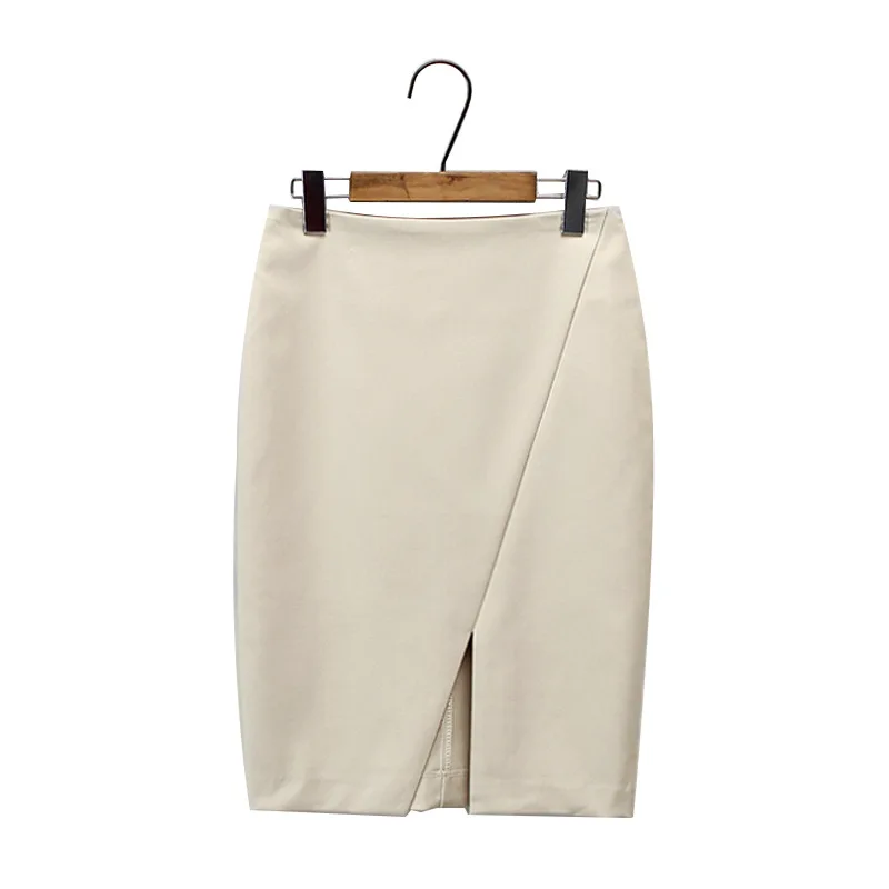 

new early autumn 2019 show thin pencil skirt of tall waist commuter workers professional package buttocks short skirt