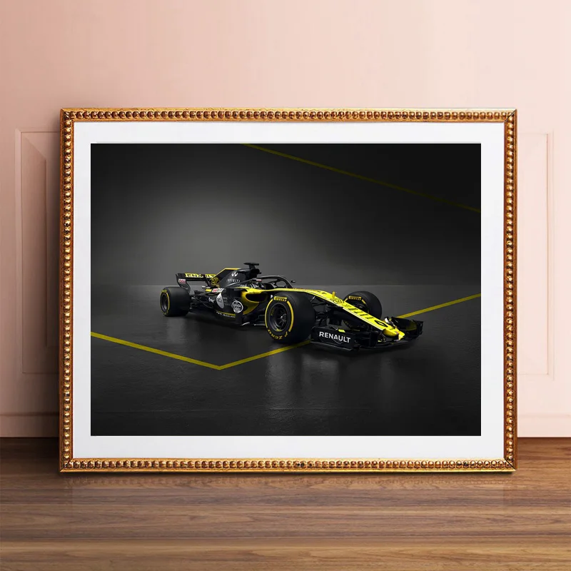 

Wall Art Canvas Renaultes RS18 Racing Car Posters Prints Painting Oil Wall Pictures For Modern Living Room Home Decor Artwork HD