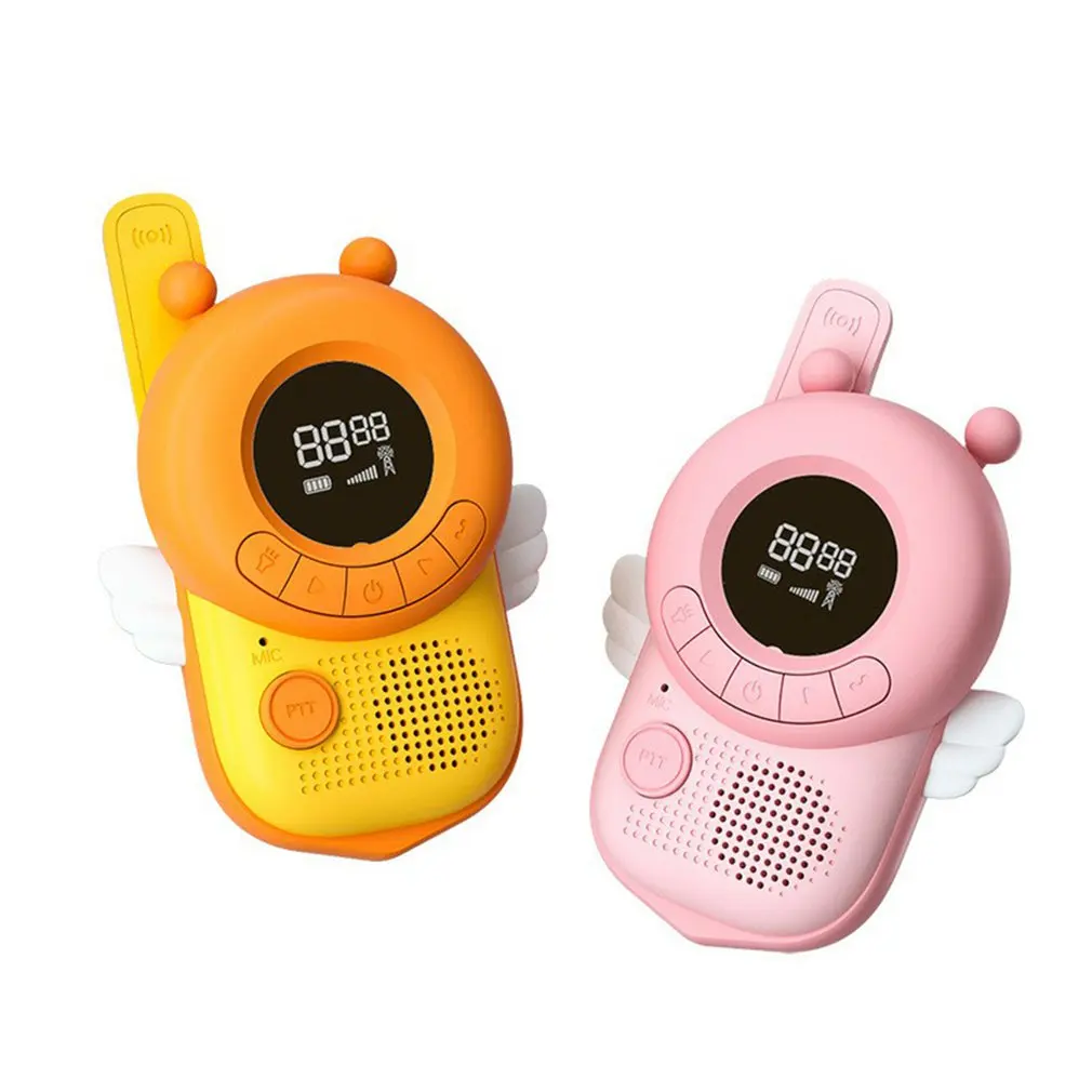 

2PCS Children's Toy Walkie Talkie Kids Mini Baubles Handheld Transceiver 3KM Range UHF Radio Interphone Toys For Boys Girls Gift