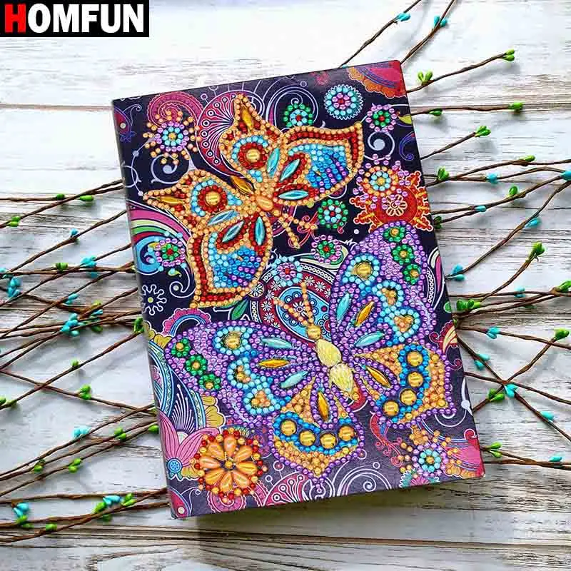 NB39 HOMFUN A5 блокноты 5D DIY алмазная живопись специальная форма Дневник Книга Алмазная вышивка крестиком Стразы Декор подарок - Цвет: NB39