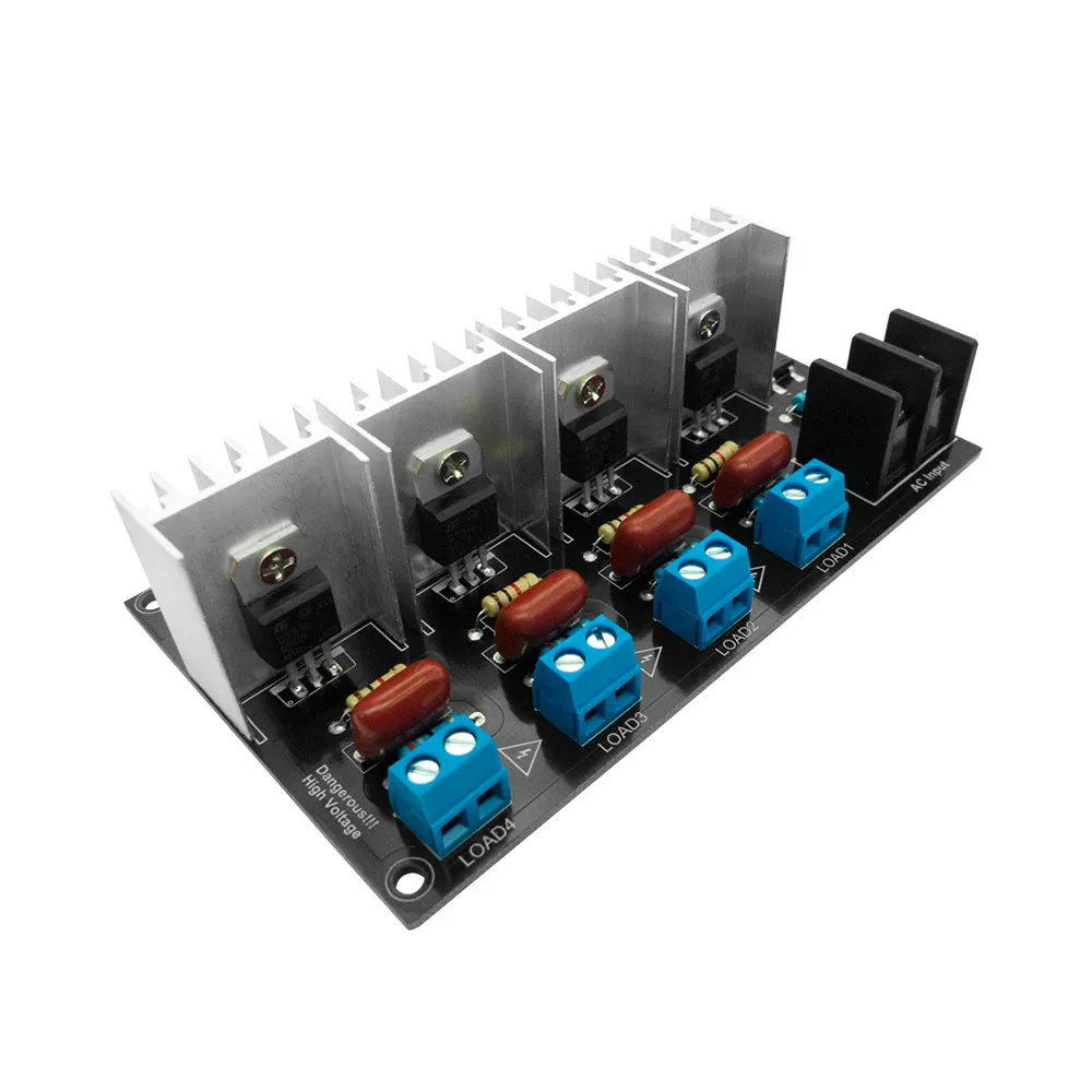 

AC Light Dimmer Module 4 Channel 3.3V/5V logic AC 50/60hz 220V/110V