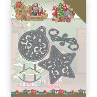 christmas bells and stars cutting dies for scrapbooking paper craft handmade card album punch art cutter 2021 new no stamps