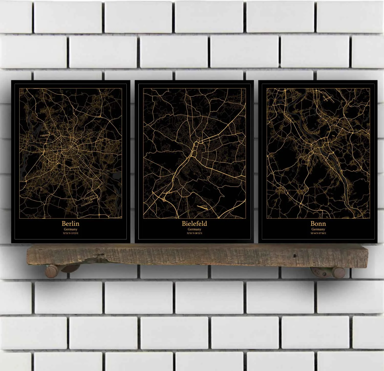 Берлин Белефельд Бон Бренм Одеколон Дортмунд Дресден Дассфран Эссен Плакат с