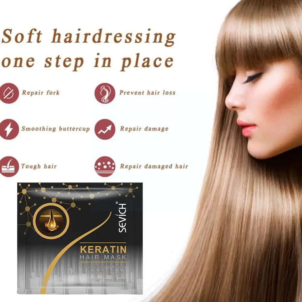 Маска для волос V3D2 удобный шелковый увлажняющий Восстанавливающий пакетик