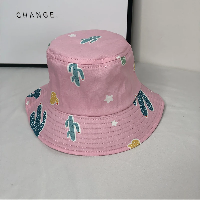 

Dinosaur Print Baby Hat Cartoon Cotton Bucket Hat Kids Summer Sun Cap Toddler Boys Girls Hats