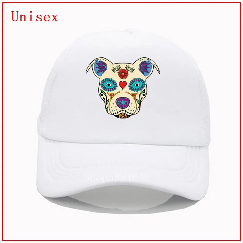 Женская соломенная шляпа Pit Bull Sugar Skull Bulldog gorras para hombre Регулируемая Кепка для