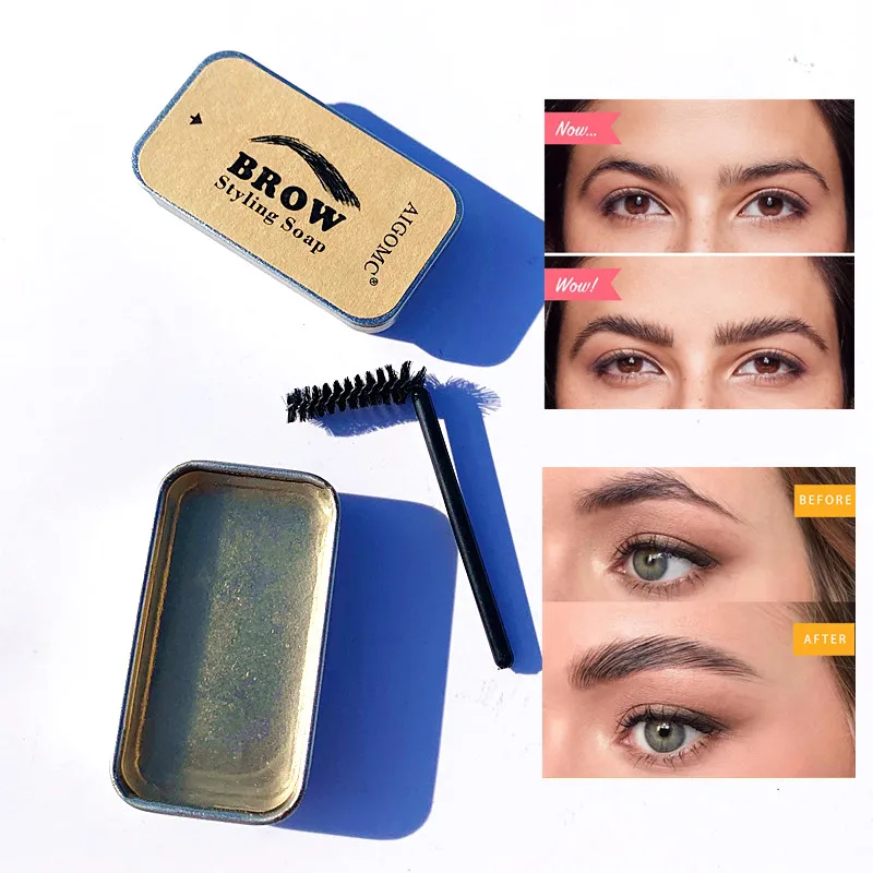 Aigomc Набор для бровей Косметика макияжа гель мыло бальзам укладки помада ТИНТ