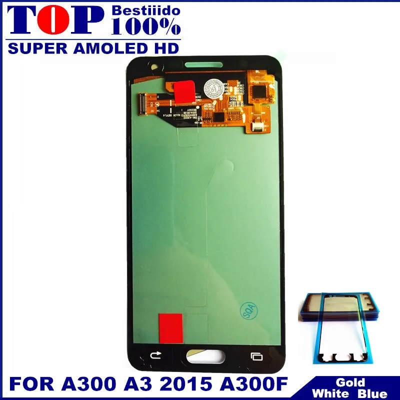 Без битых пикселей ЖК дисплей s для samsung Galaxy A3 2015 A300 A3000 A300F A300H активно матричные