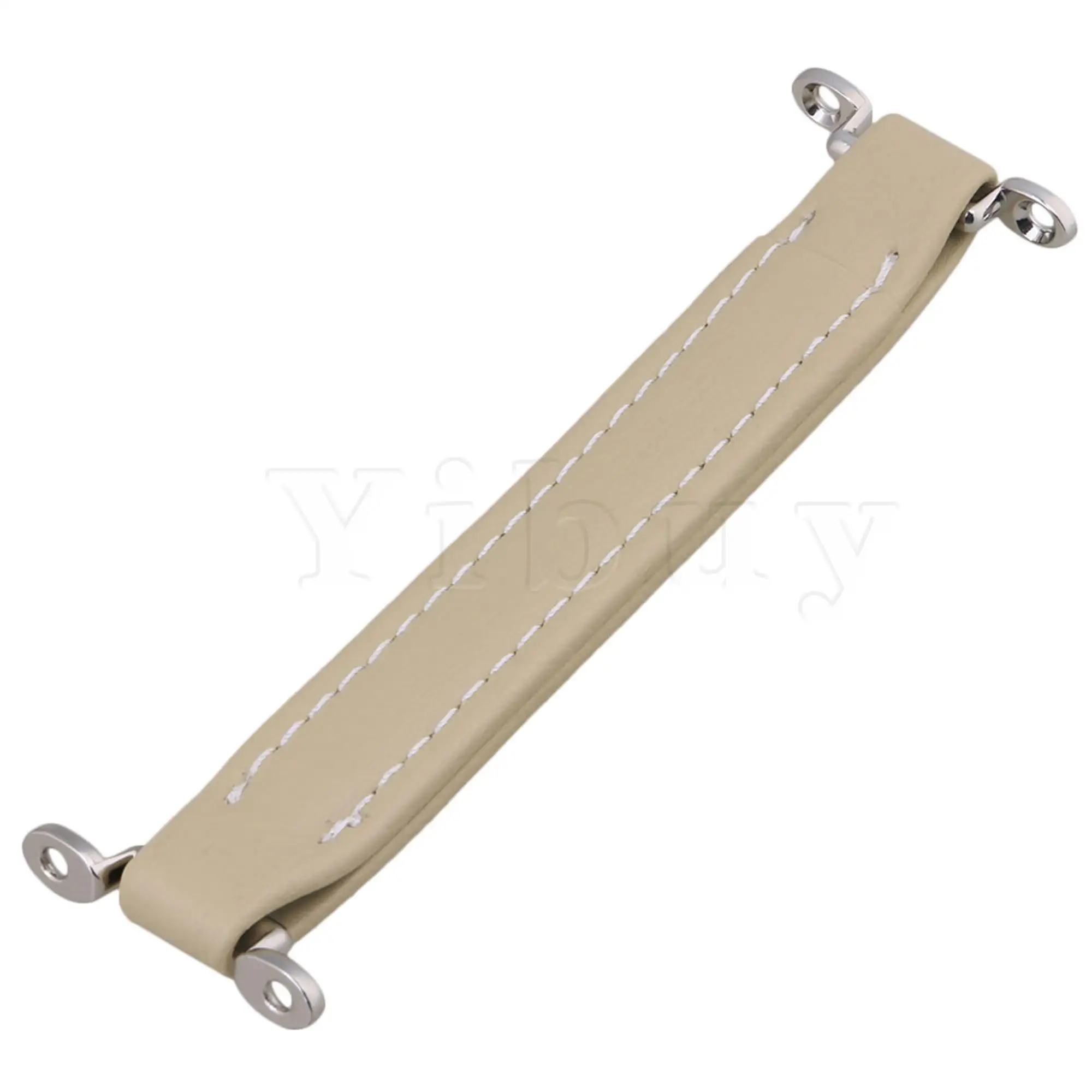 

Cream White PU Leather Guitar Amplifier Audio Handle Replacement Parts