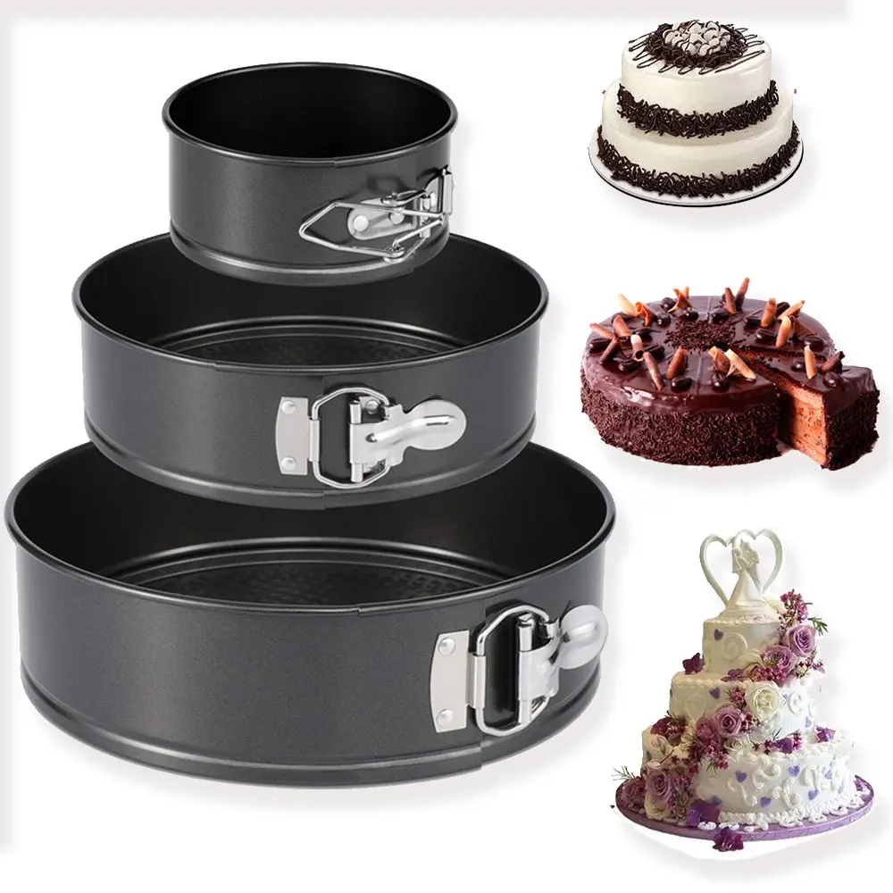 

4/7/9 Inch Baking Cake Mold Removable Bottom Non-Stick Metal Round Cake Pan Bakeware Carbon Steel Cake Baking Tray For Kitchen