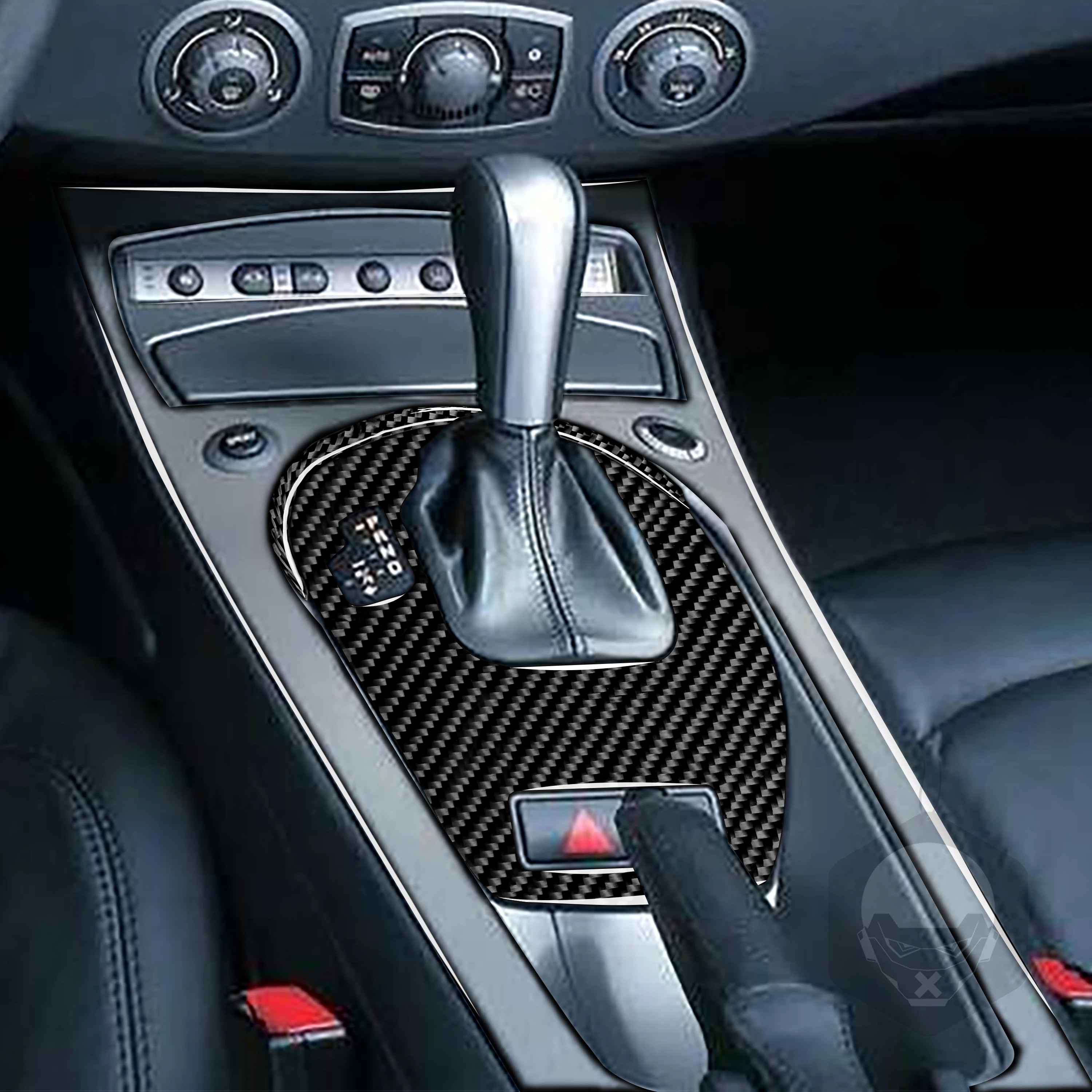 Для BMW Z4 E85 2003-2008 углеродного волокна наклейки Черный Цвет Шестерни рамка коробки