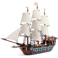 pirates imperial caribbean building blocks set flagship model building diy compatible 10210 22001 19022 christmas gifts for kids