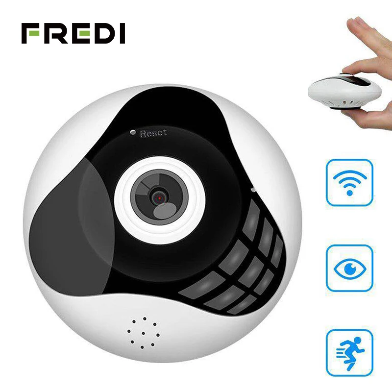 FREDI 960P 1.3MP WiFi IP камера рыбий глаз 360 градусов панорамная домашняя ip безопасности ИК