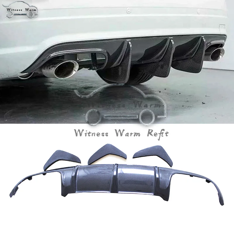 Диффузор для заднего бампера автомобиля W204 C63 диффузор Mercedes Benz AMG C300 2007 2011