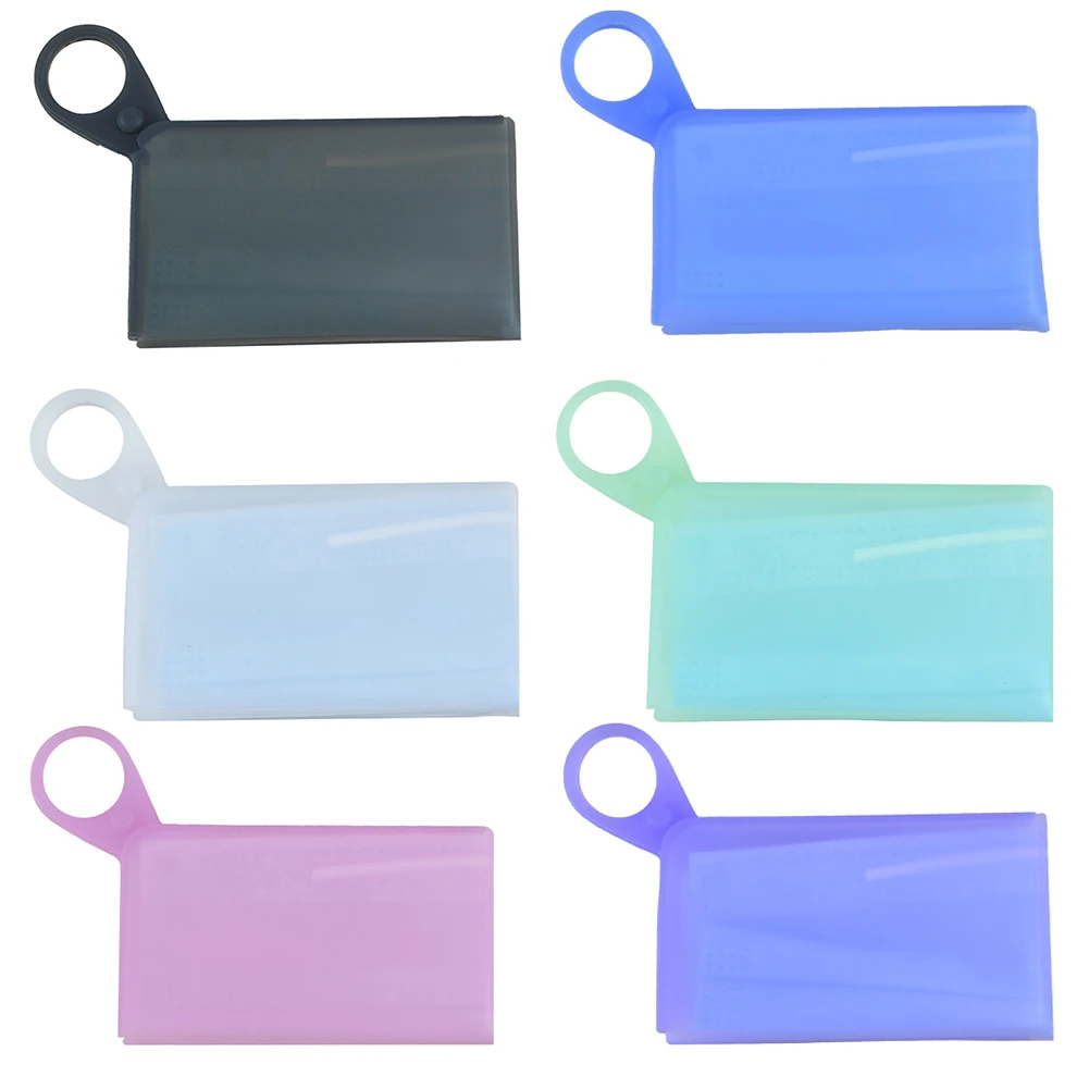 Портативный маска для лица хранения папка многоразовые силиконовые органайзер