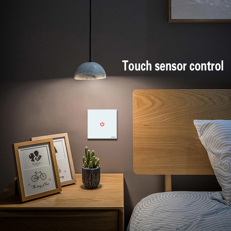 Настенный сенсорный выключатель UBARO кнопка переключения со светодиодной