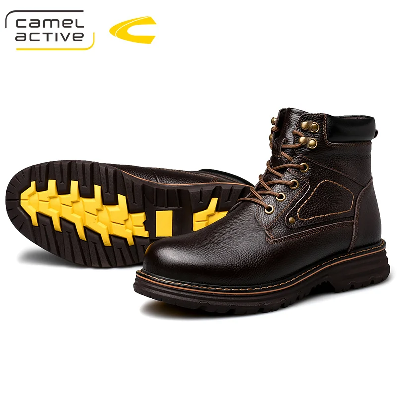Camel Active Новая мужская обувь с высоким берцем прочная противоскользящая теплая