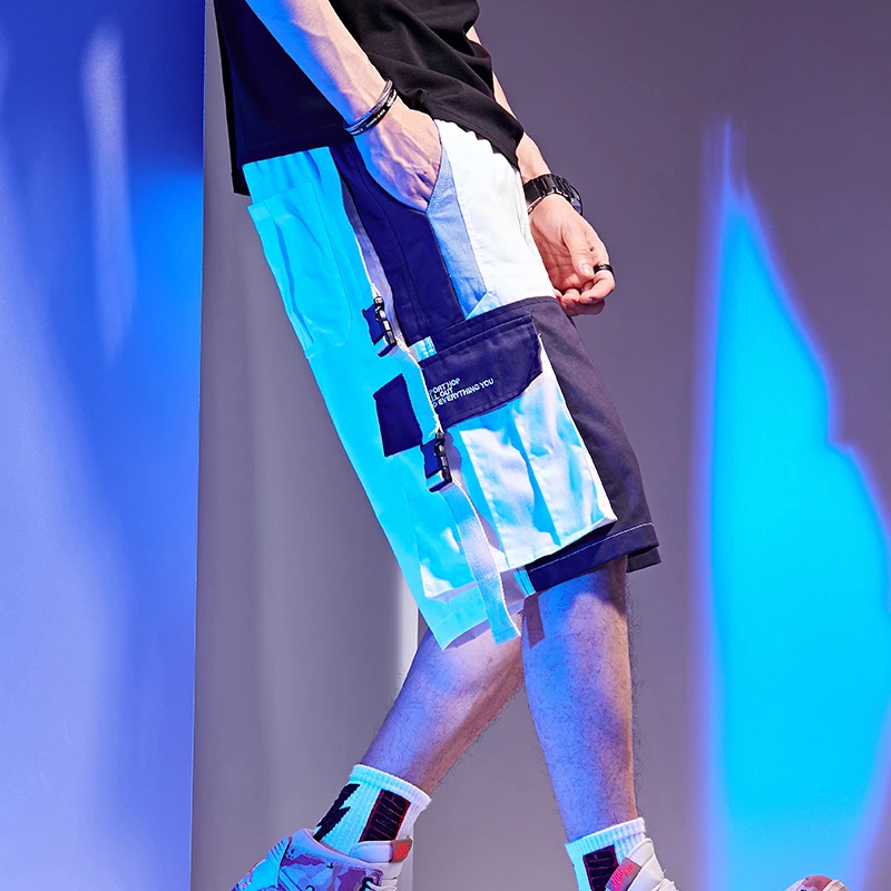 Шорты-карго мужские в стиле Харадзюку летние короткие штаны хип-хоп уличная