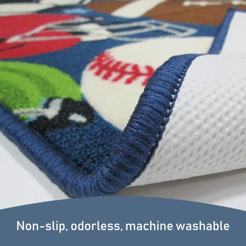 

Children's Cartoon Circular Ball Home Land Pad Foot Pad Anti-skid Machine Wash -100cm * 100cm