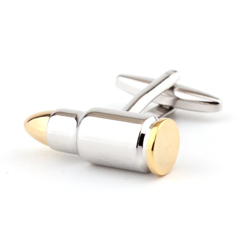Double color bullet cufflinks men's fashion personality shirts high-grade garment accessories | Украшения и аксессуары