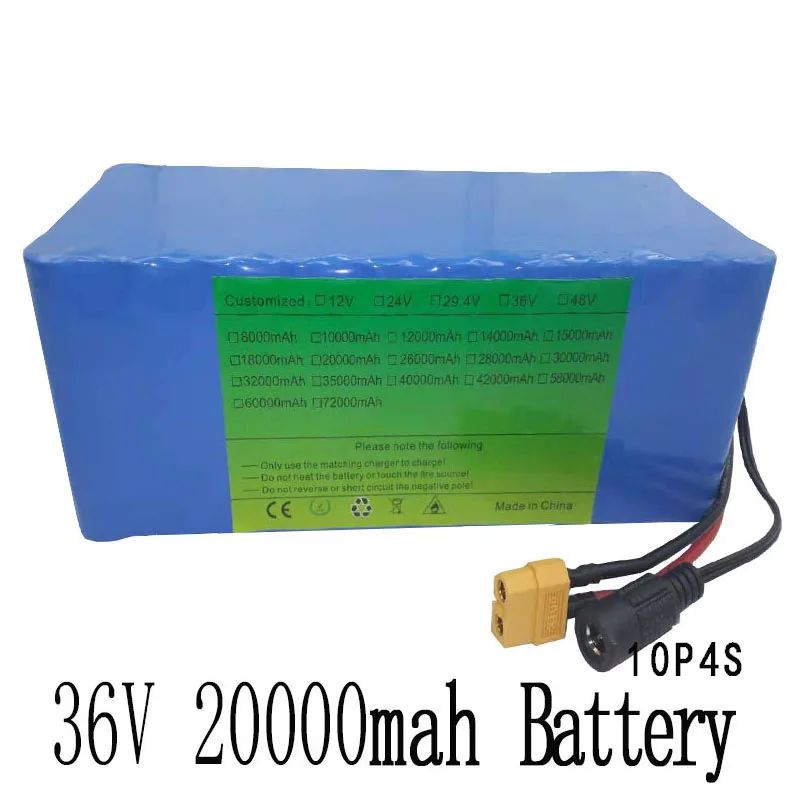 

Has 15 a BMS 36 v20aAh Electric Bicycle Lithium Battery 42 v 18650 Electricity Motorcycle Scooter