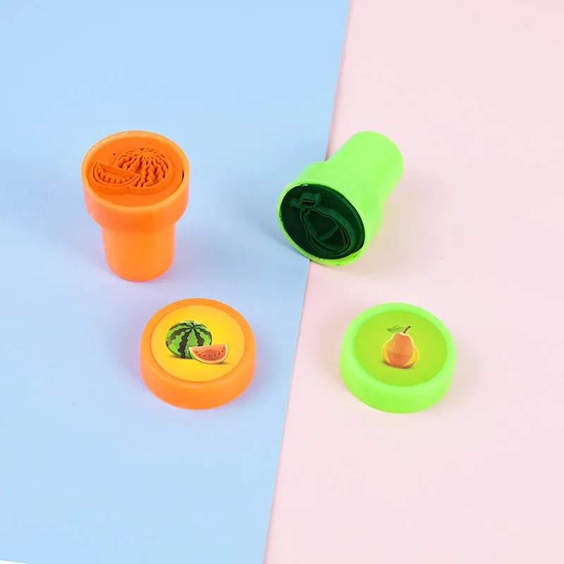 10 шт./кор. круглый резиновый штамп детская Скрап штампа деревянная игрушка