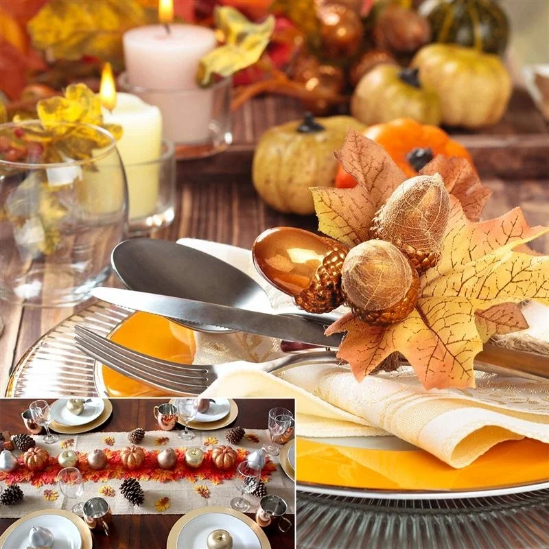 Искусственные кленовые листья 100 шт. имитация декоративных шелковых кленовых