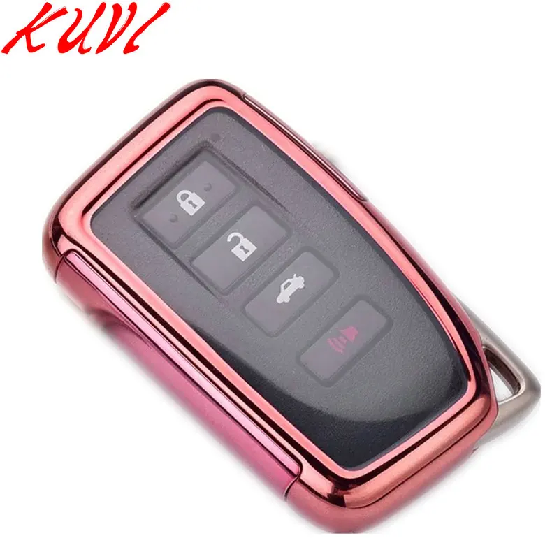 Автомобильный чехол для ключей Lexus NX GS RX IS ES GX LX RC 200 250 350 LS 450H 300H автомобильные аксессуары чехол для ключей для автомобиля Lexus - Название цвета: pink