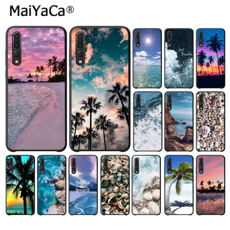 MaiYaCa Clean Sea blue Sky beach TPU Soft Silicone Phone Cover for Huawei P10 plus 20 pro P20 lite mate9 10 honor view10 | Мобильные