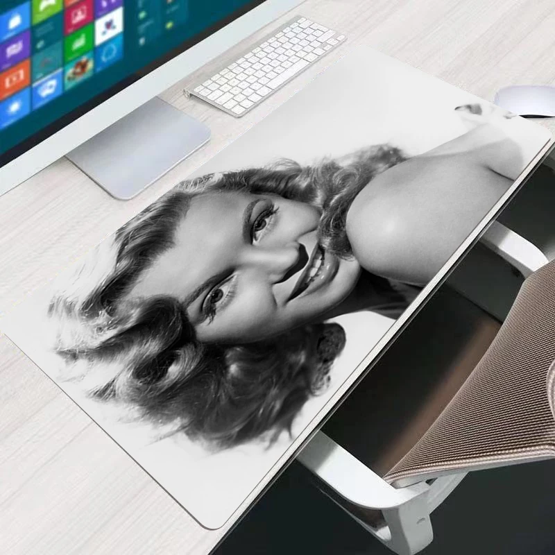 

Marilyn Monroe Mouse pad gaming accessories speed keyboard desk mat mini pc non-slip office desktop gamer keyboard mousepad
