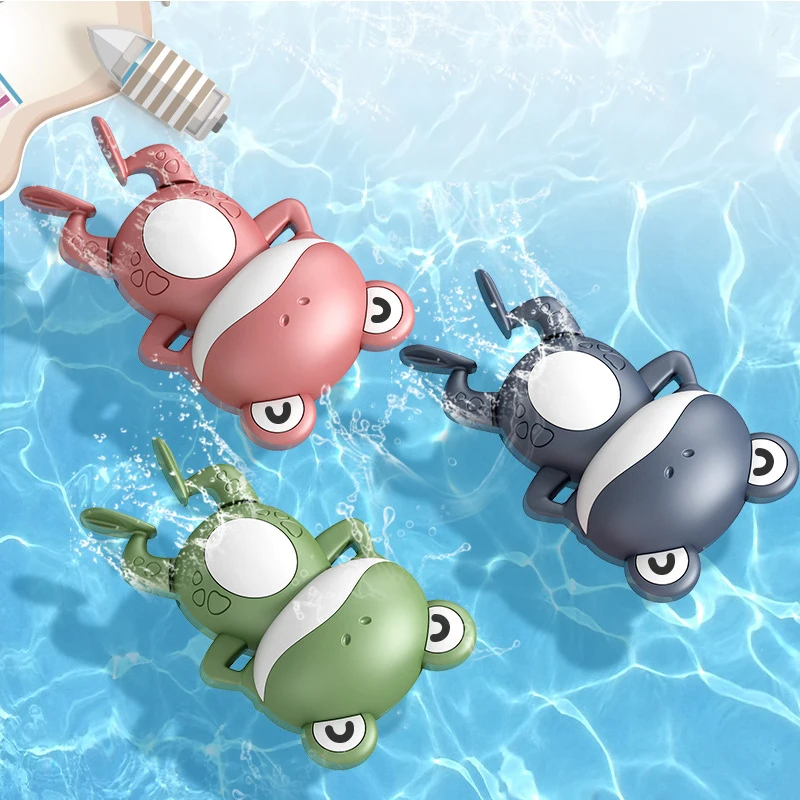 

Summer Children Water Toys Baby Bathing Shower Toys Kids Swimming Pool Water Game Wind-up Clockwork Animals Frog Gifts