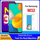 ЖК-дисплей 6,4 дюйма AMOLED для Samsung Galaxy M32 M325F M325FDS M325, сенсорный экран с дигитайзером в сборе, замена, оригинал
