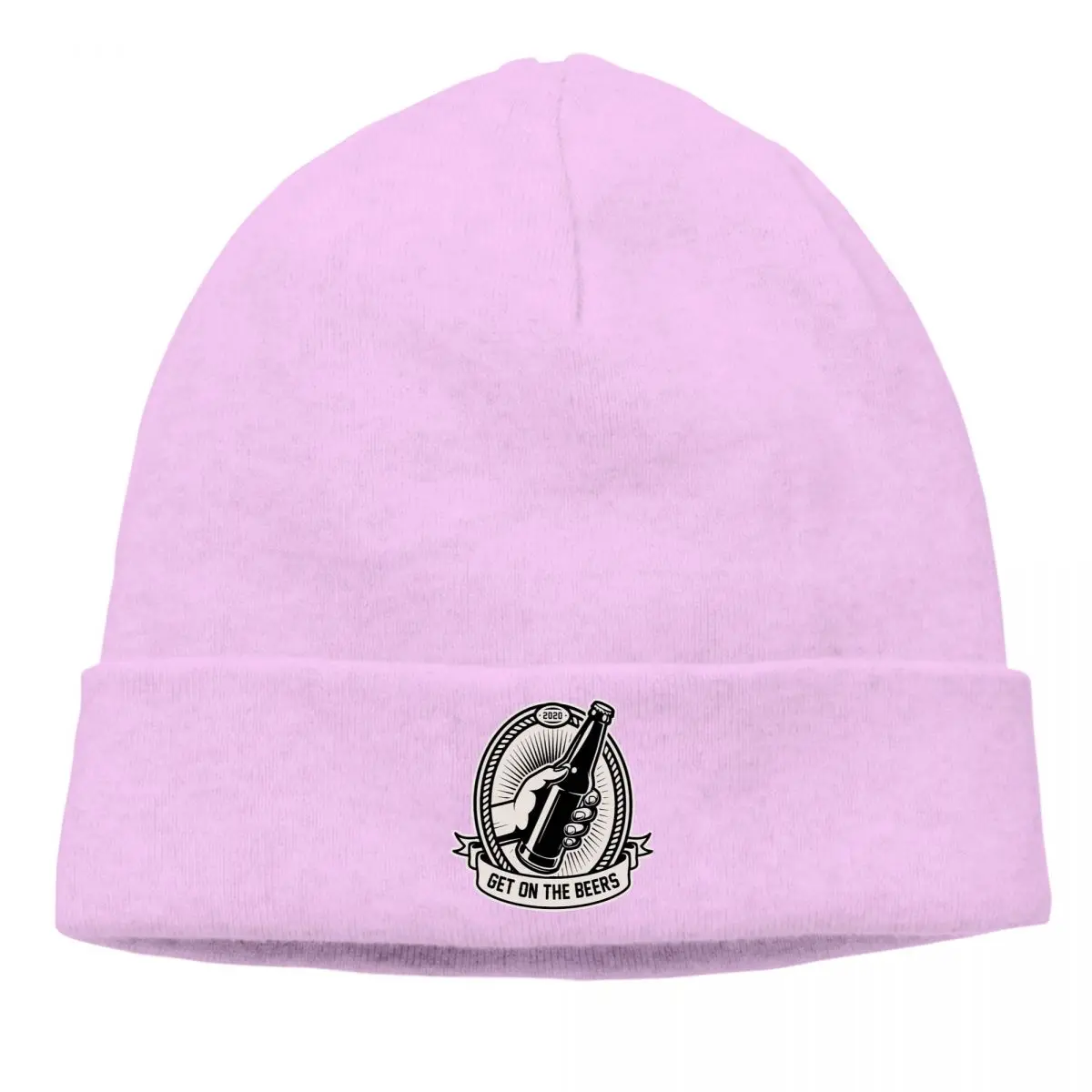 

Get On Bonnet Homme Outdoor Knitting Hat Beers Art Culture Skullies Beanies Caps Novelty Fabric Hats