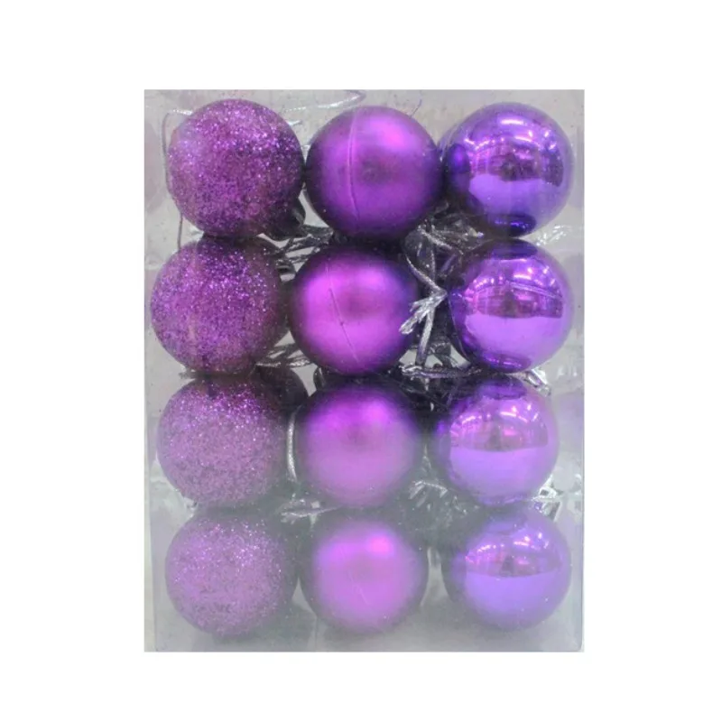 

Hot 24Pcs Christmas Tree Ball Bauble Hanging Xmas Party Ornament Wedding Christmas Decoration Supplies