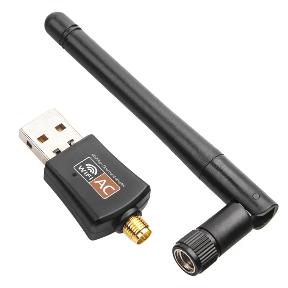 USB WiFi адаптер 5 ГГц 2 4 600 Мбит Мини Беспроводной двухдиапазонный 802.11ac RTL8811AU для