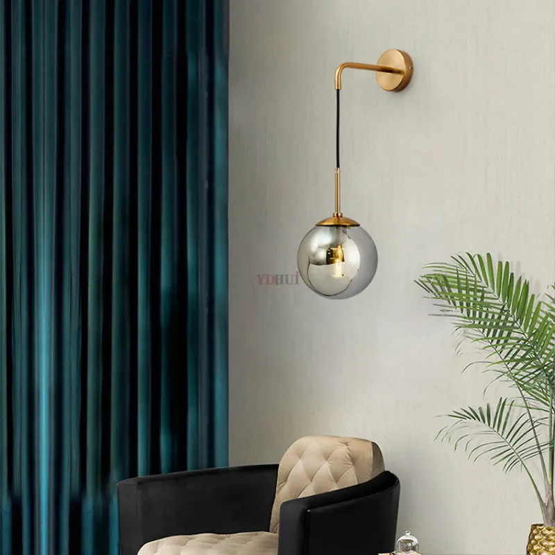 Современная винтажная светодиодная настенная лампа в скандинавском стиле