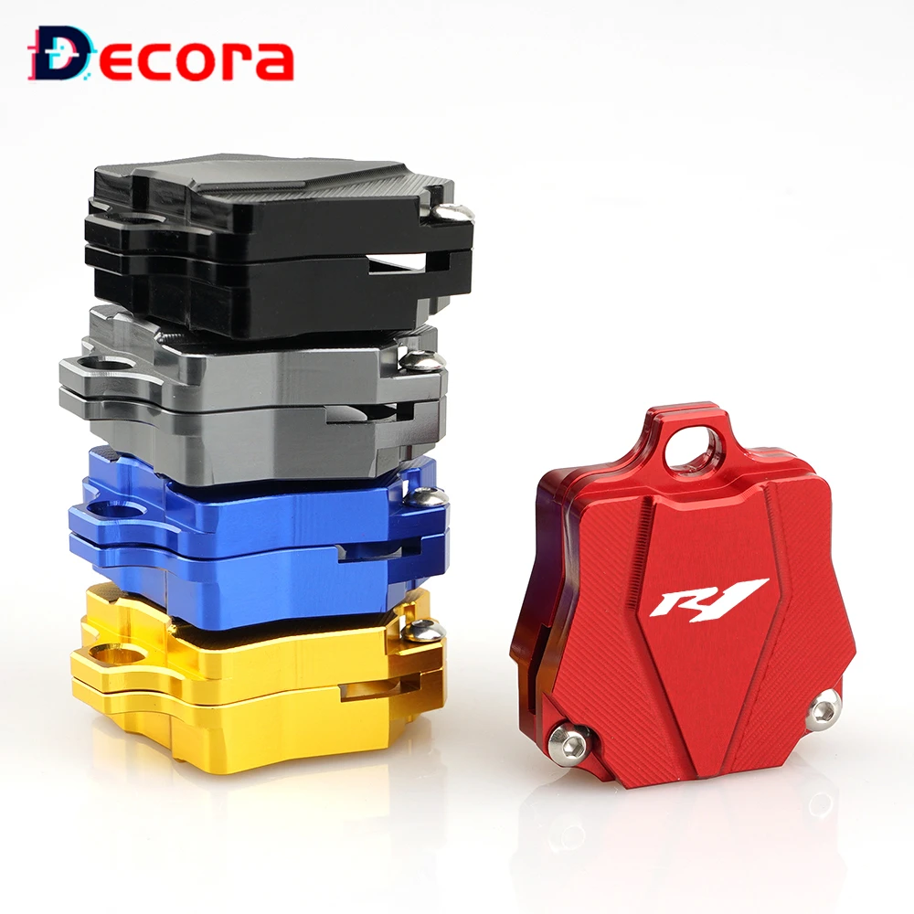 

Logo R1 For Yamaha YZFR1 YZF R1 Aluminum Alloy Latest Motorcycle Key Shell Case Cover Cap (Key Without Chip) Accessories Blue