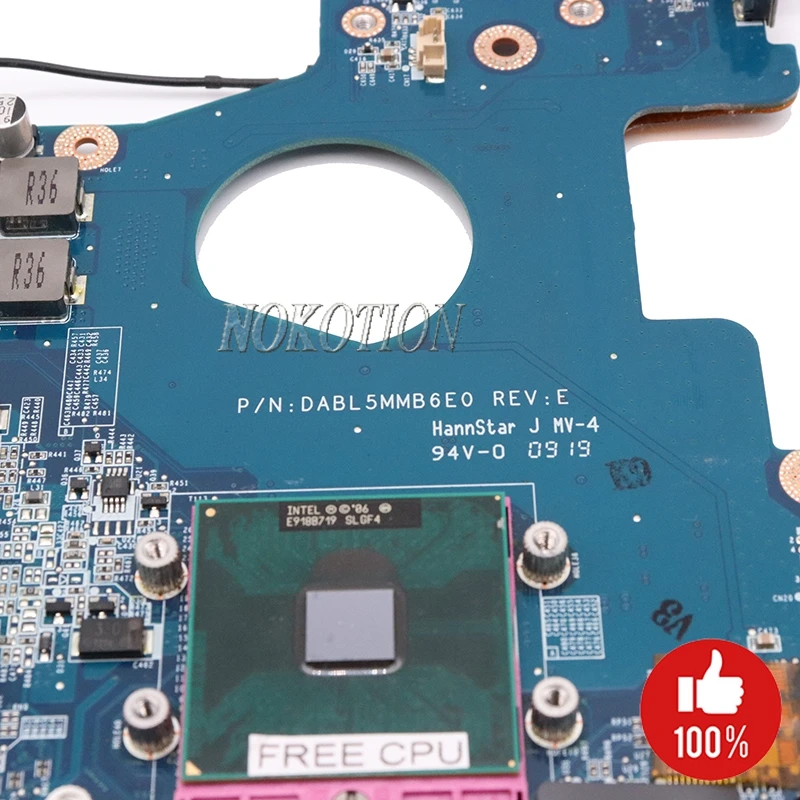 Материнская плата NOKOTION DABL5MMB6E0 A000034760 для ноутбука toshiba satellite P300 P350 PM45 DDR2 со слотом