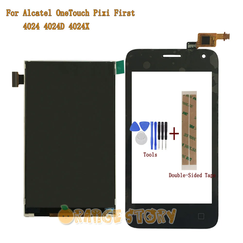 Замена монитора сенсорный экран для Alcatel One touch Pixi First 4024 4024D 4024X ЖК дисплей