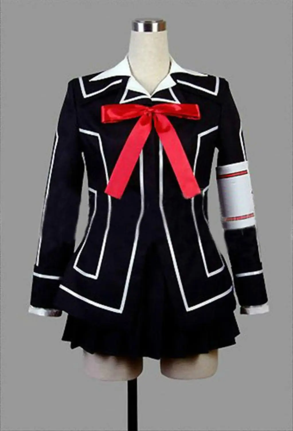 Костюм Рыцаря вампира для косплея Юки или Черная Женская белая форма с крестом |